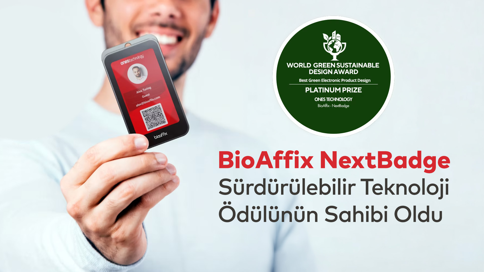 Güvenlik teknolojilerini, ekolojik ayak izini en aza indiren daha yeşil ve sürdürülebilir bir yaklaşımla yeniden inşa eden BioAffix NextBadge